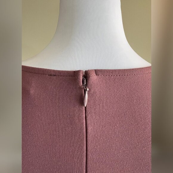 Elegant Mauve Front/Back Tie EXPRESS Jumpsuit Large Size w/ Pockets - Picture 13 of 14